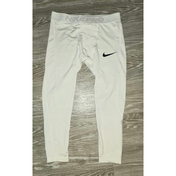 Nike Other - Men's Nike Pro White Compression Pants L NWOT Dry Fit Tight Fit